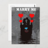 Heiraten Sie mir Vorschlag Jigsaw Puzzles Postkarte (Vorne/Hinten)