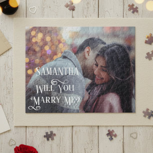 Heiraten Sie mir Vorschlag personalisieren Foto Puzzle