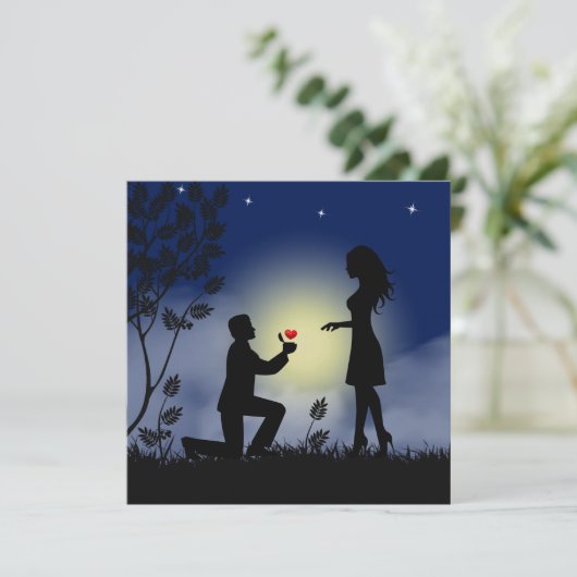 Heiraten Sie mir Vorschlag Rätsel (Stehend Vorderseite)