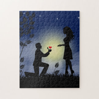 Heiraten Sie mir Vorschlag Rätsel Puzzle