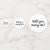 Heiraten Sie mir, wenn Sie ein spezielles Drehbuch Konfetti (Rückseiten)