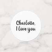 Heiraten Sie mir, wenn Sie ein spezielles Drehbuch Konfetti (Klein Vorderseite)