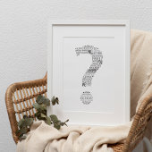 Heiraten Sie mir Word Cloud Poster