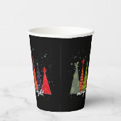 Heiraten und Bright Christmas Pappbecher (Rechts)