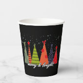 Heiraten und Bright Christmas Pappbecher (Vorderseite)