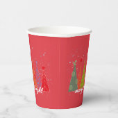 Heiraten und Bright Christmas Pappbecher (Rechts)