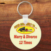 Heiraten und Scheidung Schlüsselanhänger (Vorderseite)
