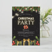 Heiraten von Weihnachten-Party Einladungen (Stehend Vorderseite)