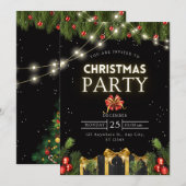 Heiraten von Weihnachten-Party Einladungen (Vorne/Hinten)