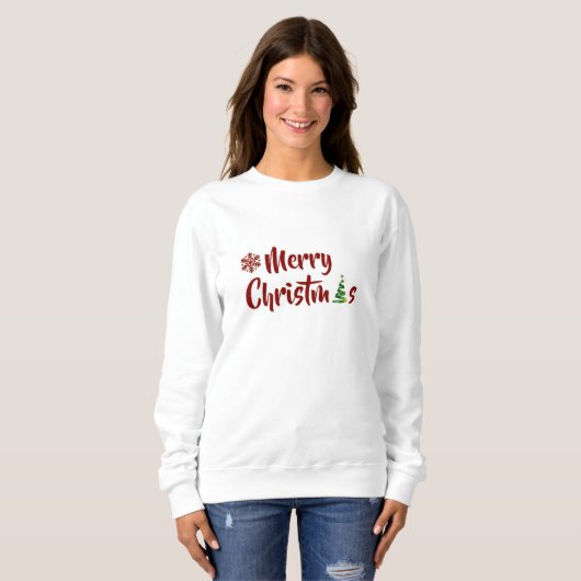 heiraten Weihnachten Sweatshirt (Vorne ganz)