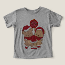 Heiraten Weihnachts Kleinkind Tri-Mix-T - Shirt