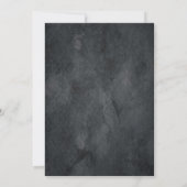 Heiratet bald Hochzeit Handgeschrieben Grau Klassi Save The Date (Rückseite)