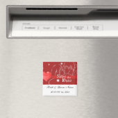 Heiratet-Datum-Magnete Hochzeitspaar Küssen Magnet (In Situ (Geschirrspüler))
