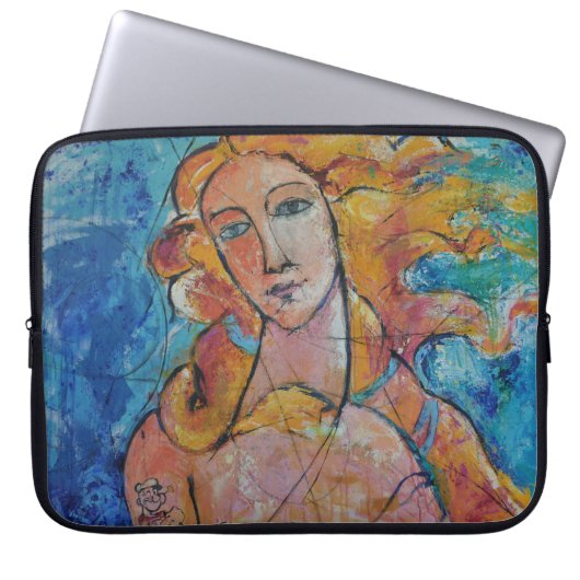 Heiratet „Eternal beauty“ padded laptop Laptopschutzhülle (Vorderseite)