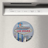 HEIRATET! In Fabulous Las Vegas Button Magnet (In Situ (Geschirrspüler))