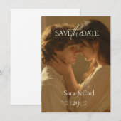 Heirats-Einladung "Save The Date" | Romantisch Save The Date (Vorne/Hinten)