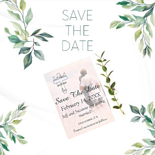Heiratsankündigung Foto Christliche Hochzeit "Save Save The Date