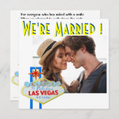 Heiratsankündigung Las Vegas Hochzeiten Ankündigung (Vorne/Hinten)