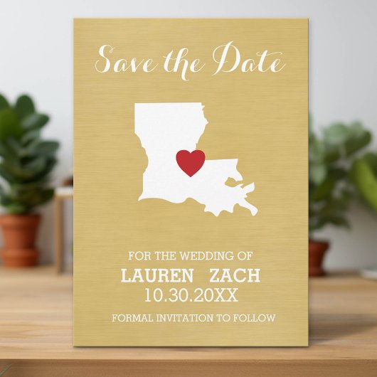 Heiratsankündigung Texas Heimatstaat Save The Date