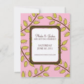 Heiratsankündigungen {Boho Chic} Einladung (Rückseite)