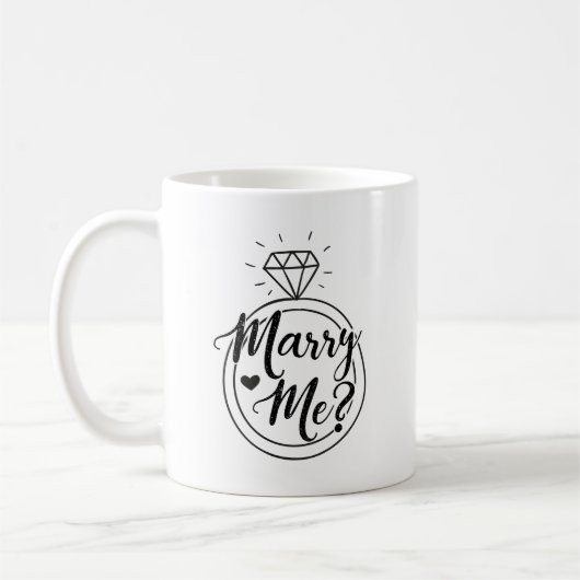 Heiratsantrag Kaffeetasse (Links)