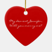 Heiratsantrag Keramikornament (Hinten)