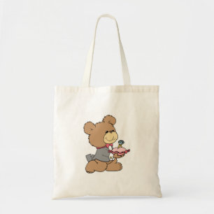 Heiratsantrag oder Ringträger Teddybär Design Tragetasche