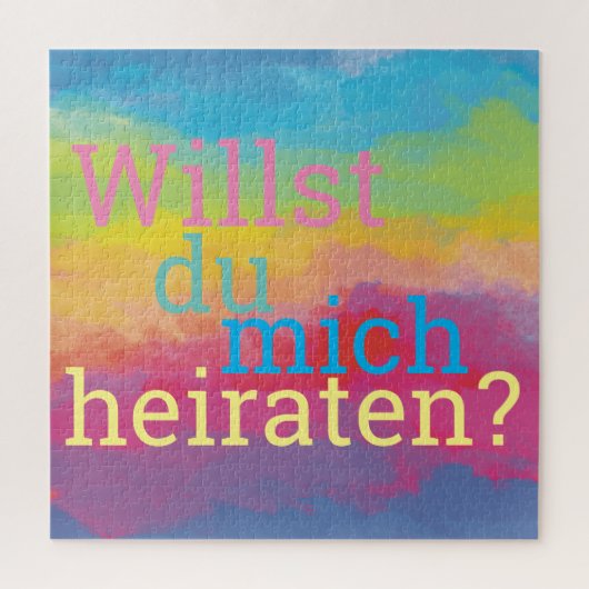 Heiratsantrag Puzzle (Vertikal)