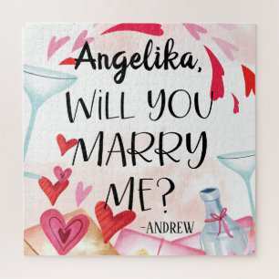 Heiratsantrag Willst du mich heiraten? Benutzerd Puzzle