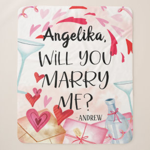 Heiratsantrag Willst du mich heiraten? Benutzerd Sherpadecke