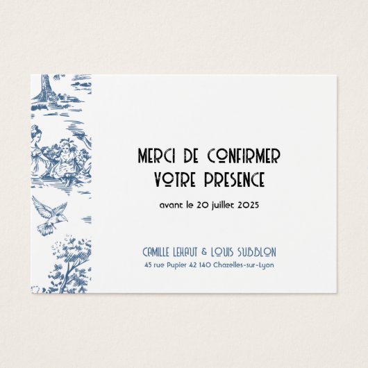 Heiratsantwort Victoria (Vorderseite)