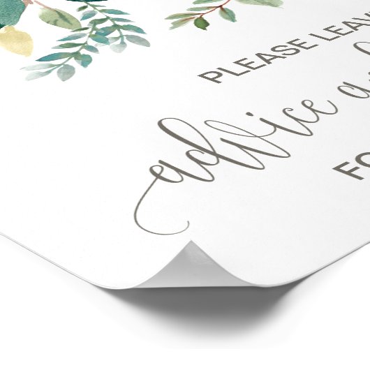 Heiratsbeilage Poster (Ecke)