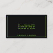 Heiratsberater Dark Visitenkarte (Rückseite)