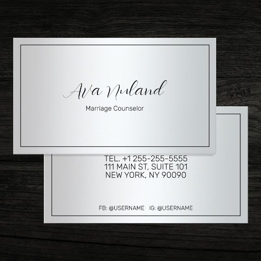 Heiratsberater Visitenkarte