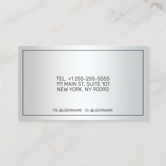 Heiratsberater Visitenkarte (Rückseite)