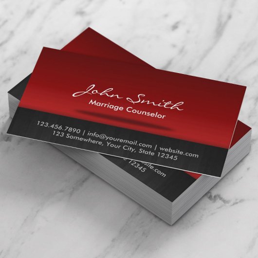 Heiratsberatung Beruflicher Berater Visitenkarte