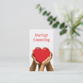 Heiratsberatung Gruppe Lebensbegleiter Therapie Visitenkarte (Stehend Vorderseite)