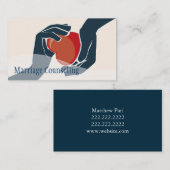 Heiratsberatung Gruppe Lebensbegleiter Therapie Visitenkarte (Vorne/Hinten)