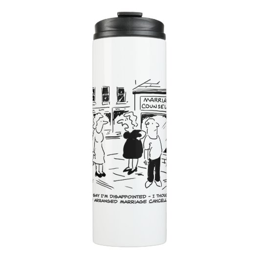 Heiratsberatung, nicht Annullierung Thermosbecher (Vorderseite)