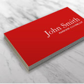 Heiratsberatung Schlicht Rot Visitenkarte