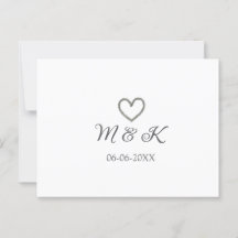 Heiratsbrief für Silberherz, modern