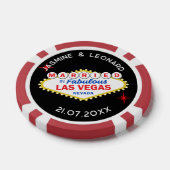 Heiratsdatum Las Vegas Hochzeitsgeschenk Pokerchips (Einzeln)