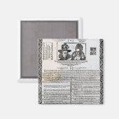 Heiratserklärung von Frederick V Magnet (Vorderseite/Rückseite)