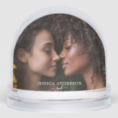 Heiratsgeweih - Richtig Ihre: Eine Regenbogen-Lieb Schneekugeln (Vorderseite)