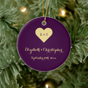 Heiratsjubiläum im eigenen Herzen Unser erstes Ver Keramik Ornament