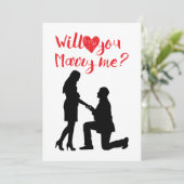 Heiratskarte Feiertagskarte (Stehend Vorderseite)