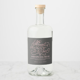 Heiratsmittel - Honigwein Alkoholflaschenetikett