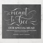 Heiratsmittel - Honigwein Alkoholflaschenetikett (Einzelnes Label)