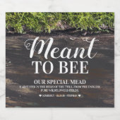 Heiratsmittel - Honigwein Alkoholflaschenetikett (Einzelnes Label)