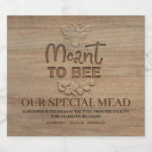 Heiratsmittel - Honigwein Alkoholflaschenetikett (Einzelnes Label)